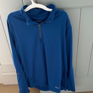 ASICS Men's Performance Jacket in Vibrant Blue large
